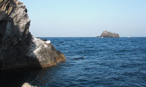 釣り納めは、古志岐三礁（ロープ下横）