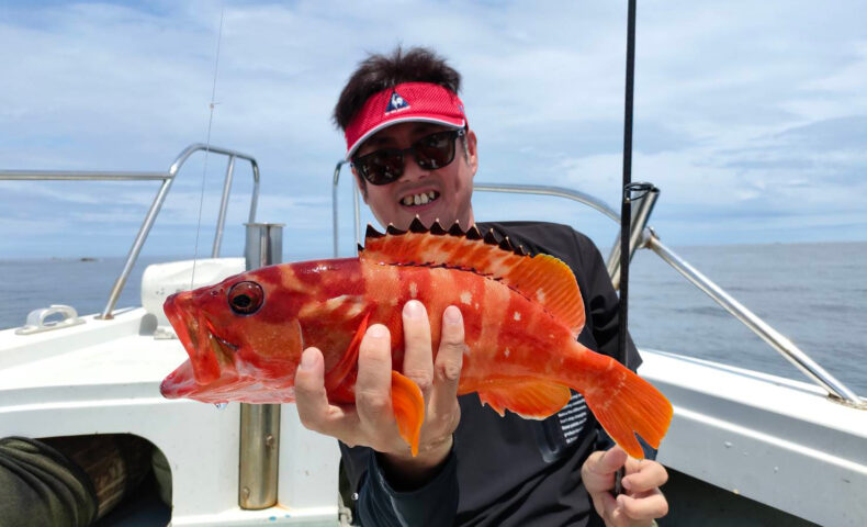 イカラバで美味しい高級魚と、オモリグでパラソルサイズの昼イカ