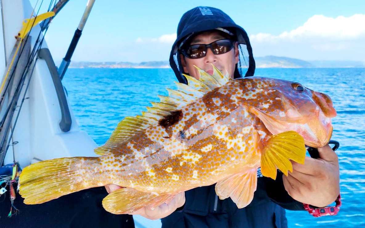 夏の根魚釣り、壱岐の海で悪潮と猛暑に苦戦
