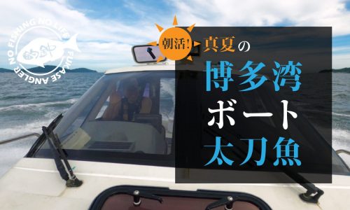 朝活！真夏の博多湾ボート太刀魚