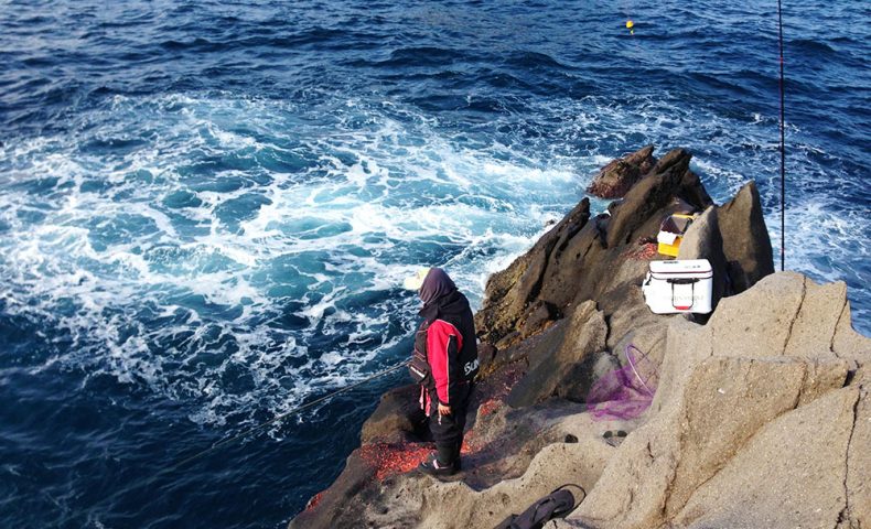 古志岐三礁（ラクダ瀬）、風とエサ取りに苦戦！